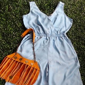 Two by Vince Camuto Light Denim Jumpsuit (XS)